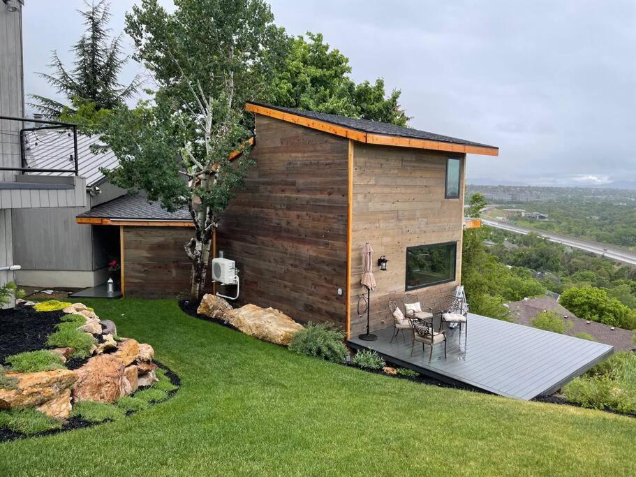 Luxury Alpine Treehouse Villa Holladay Exteriör bild