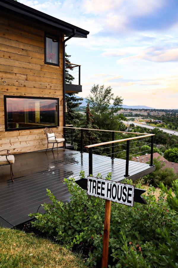 Luxury Alpine Treehouse Villa Holladay Exteriör bild
