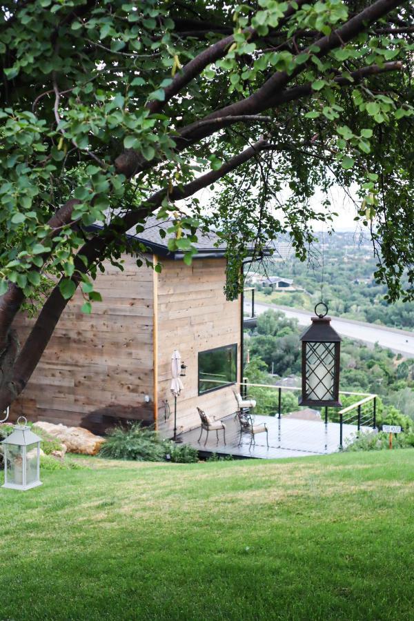 Luxury Alpine Treehouse Villa Holladay Exteriör bild